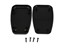 100x61x17mm Black ABS Plastic Enclosure with Soft Side Grip [1553ABK]