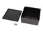 Polystyrene Enclosure With Flange Lid 120X120X59mm Black in Colour [1591USBK]