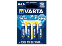 1,5V AAA Alkaline Battery * Varta * 4 per pack * [LR03BP4K-VARTA]