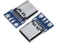 USB 3.1 Type-C Female Socket with Board [HKD USB TYPE-C BREAKOUT BRD 4P]
