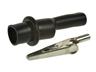 Croc Clip Black 4mm Entry - Fully Insulated - 8mm Jaw Opening. [N30CBE BLK]