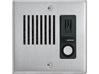 Aiphone Flush Mount Door Station, Stainless Steel Cover, 1 Call Button, Compatible with Aiphone LE Series of Intercom Units, Mounts Flush in a 2 Gang Box, H=115 W=116 D=40mm , IP33 [AIPHONE LE-DA]