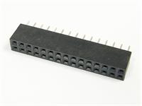 2.54mm PCB Socket Connector • 30 way in Double Rows • Straight Pins • Tin Plated [725300]