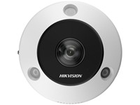 Hikvision DeepinView IR Network Fisheye Camera 12MP 1.29mm Lens, 15m IR, 1/1.8" CMOS, CBR/VBR WDR, 1xRJ45 10M/100M/1000Mbps, Built-in Mic & Spkr, Alarm 2xI/P & 2xO/P, DORI:D:27.9m-O:11.1m- R:5.6m-I:2.8m, PSU:12VDC/PoE: IEEE 802.3af, IP67 [HKV DS-2CD63C5G1-IVS (1.29MM)]