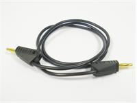 2mm Test Lead • Stackable Plug Gold plated • 10A 50V • 0.45 meter Length • Black [KLG2-45 BLACK]