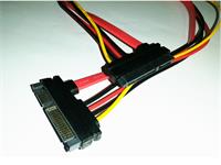 SATA Cable male ~ female 7+15 pin 50cm [SATA 7+15 P M-F 50CM #TT]
