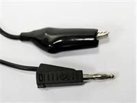 15A PVC Test Cordset with 4mm Banana Plug and Croc Clip [XY-TCS570-50 BLK]