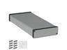 Enclosure Alluminum Extruded 220 x 103 x 30.5mm Clear Metal Ends = Clear [1455L2201]
