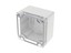 Polycarb Enclosure 90x90x60mm Grey Body Clear Lid IP66 [1554E2GYCL]