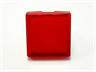 18x18mm Red Square Translucent Lens [T1818RD]