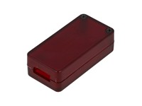 Enclosure ABS Miniature Plastic 50 x 25 x 15.5mm for USB Translucent Red IP54 [1551USB2TRD]