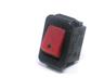 Sub Miniature Rocker Switch • Form : SPDT-(1)-0 • 3A-250 VAC • Solder Tag • 13.6x9.2mm • Red Flat Actuator • Marking : • [MR5140-S6BR]