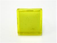 18x18mm Yellow Square Translucent Lens [T1818YL]