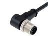 4 Pin Angled Cable Plug with integrally molded lead and self-securing screw locking in 2m length cable [EWM124 PVC4X034L0200]