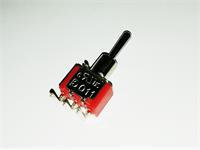 SPDT Toggle Switch ON OFF ON Horizontal PCB 5A 120VAC [8020SNQ]
