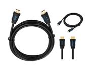 HDMI Male- HDMI Male Cable 5M, 4K Ultra, Gold Plated, 30AWG, High Speed Cable, 18GBPS, 60HZ, with 3D Video, Ethernet, ARC and HDR Support, Highest Refresh Rates up to 240HZ and 48Bit Deep Colour [HDMI-HDMI 5M 4K ULTRA GP60HZ]