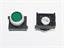 Push Button Actuator Illuminated Latching • Green Raised Lens • Metallic Silver 30mm Bezel [P302LGS]