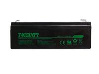 12V2.4AH Rechargeable Battery L=178 W=35 H=61mm F1 Terminal 4.8mm 0.88Kg [BATT 12V2,4 FBT]