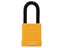 ABUS Industrial Safety Padlock Yellow , Aluminium Body , Width:40mm , Shackle Diameter:7mm , High Precision 6 Pin Cylinder , RH6 , Vertical Clearance:38mm, Locking Type:Key, Depth:20mm, Height:90mm, Intrinsically Safe, Key Retaining, Weight:110g [ABUS PADLOCK 74/40 YLW]