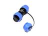 Circular Connector Plastic IP68 Screw Lock Female Cable End Plug with Cap 2 Poles 13A/250VAC 5-8mm Cable OD [XY-CC130-2S-II-C]