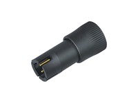 Circular Connector Sub Mini Cable Male Straight 5 Pole Snap-in Gold Contact 5MM Cable Entry 3A/60VDC IP40 [09-9789-71-05]