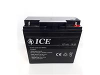 Rechargeable Battery 12V18Ah (L=180 W=77 H=167mm) F3 Terminal ID:5.4mm for M5 Bolt & Nut, 5.2kg [BATT 12V18 ICE]