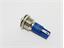 LED INDICATOR 14mm CONVEX PANEL MOUNT BLUE 12VDC 20mA IP67. [AVL14D-NDB12]