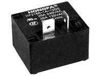 High Power Horizontal PCB Mounted Sealed Relay Form 1A (1n/o) w/6,3mm Fast-on Terminals 12VDC 155 Ohm Coil 20A/30VDC - 30A 240VAC (40A /277VAC Max.) - Class F Insulation [HF2160-1A-12DETF]