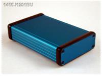 Extruded Aluminium Enclosure Blue Anodized 120 x 78 x 27mm Metal End Plates [1455J1201BU]