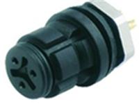 4 way Male Cylindrical Cable Connector Submini IP 67 with Snap-in and 3~5mm Cable Entry [99-9212-00-04]