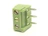 5mm Screw Clamp Low Profile Terminal Block • 3 way • 16A - 250V • Straight Pins • Green [CII5-3AE]