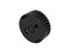 ABS Plastic Miniature Enclosure - Snap-Fit / Wall-Mount Round 45x20mm Vented IP30 - Black [1551V11BK]