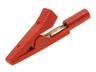 Croc Clip Red 2mm Fully Insulated - suitable for 2mm Banana Plugs & Test Lead Probes. 10A-30VAC/60VDC [XY-MA1E RED]
