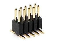 10 way 1.27mm PCB SMD DIL Pin Header Double Row and Gold plated pins [507100]