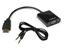 HDMI-VGA Conversion Cable with Audio Output and no Additional Power Source Required [XFF HDMI-VGA CONVERTOR + AUDIO]