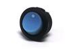 Round Rocker Switch • Form : SPDT-1-1 • 6A-250 VAC • Solder Tag • Ø20mm • Blue Round Actuator • Marking : • [MR2120-R6BU]