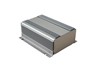 160x110x60,8mm Extruded Heat Dissipating Clear Anodized Aluminium Enclosure with Metal End Plates [1455NHD1601]