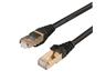 Network Patch Ethernet Cable SSTP CAT7 20m, RJ45 to RJ45. Conductor 28AWG 7/0.12mm Pure Copper. Black PVC Jacket. Polybag Packaging [NETWORK PATCH LEAD SSTP CAT7 20M]