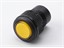 Push Button Actuator Non-Illuminated Momentary • Yellow Raised Button • Black 30mm Bezel [PB302MY]