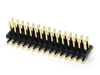 30 way 1.27mm PCB SMD DIL Pin Header with Locating Peg and Gold plated pins [506300]