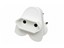 Plugtop 15A With 2Pin Top Entry Socket [EUROMATE PLUG-1]