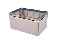 Heavy Duty Enclosure • Polycarbonate • 180x120x90mm • Grey with Clear Lid [1554T2GYCL]