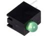 LED Diffused 3mm 90° with housing Green 8 mcd [L-934CB/1LGD]