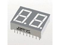 2 Digit Numeric LED Display • 7Seg • 14.22 mm • Green • IV= 5600µcd • Grey Face • Common Cathode [DC56-21GWA]