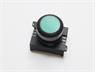 Push Button Actuator Illuminated Latching • Green Flush Lens • Black 30mm Bezel [P301LG]