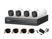 Dahua 8CH WizSense DVR Kit - Includes:1 x 4CH 1U Penta-Brid DVR 1 SATA Port Up to 6TB (Excludes Hardrive) Supports HDCVI/AHD/TVI/CVBS/IP Video Inputs - 4x HDCVI Bullet Cameras 2MP 3.6mm Lens 20M IR - 4 x Power Cables 15meter - 1 x Desktop PSU 12VDC [DHA XVR1B04-I/4-B1A21P 3.6MM KIT]