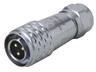 Male Circular Connector • Metal-Shielded with Push-Pull Snap Lock Cable-End • 7 way • 125V 5A • IP67 [XY-CCM210-7P-II]