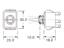 Toggle Switch • Form : SPDT-1-0-1 • 16A-250VAC • Solder-Lug • Flat Nylon Lever Actuator [C1820GO]