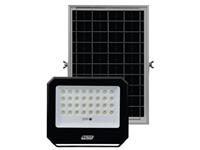 Solar LED Floodlight 100W, 1400 Lumens, LED Type: SMD5050, Batt Capacity:3.2V 10AH LiFePO4, Batt Working Time:12HRS, come with Remote, Beam Angle: 90°, 6000K Cool White, Solar Panel:10W/5V 205x300x17mm, Cable Length:2m, Floodlight: 256x211x45mm, IP65 [MAJ SFX-100C]
