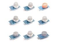 MQ Series Gas Detection Module MQ-2/MQ-3/MQ-4/MQ-5/MQ-6/MQ-7/MQ-8/MQ-9/MQ-135 Full set of 9 sensors (plastic box packaging) [HKD MQ SERIES 9XGAS DETECTOR KIT]